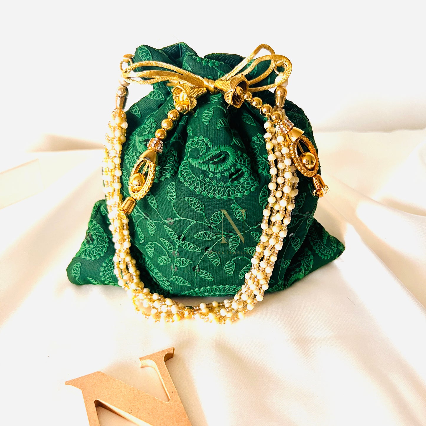 Green potli bag