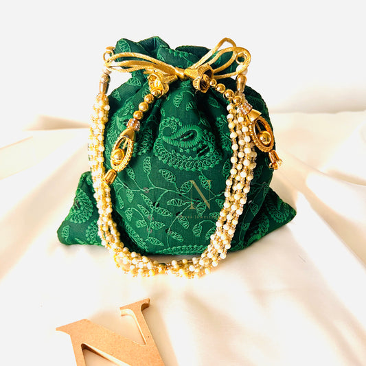 Green potli bag